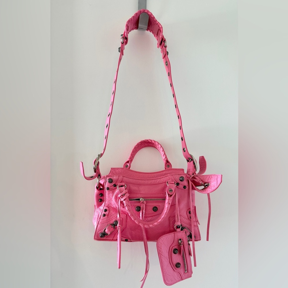 Balenciaga Vibrant Pink Shoulder Bag